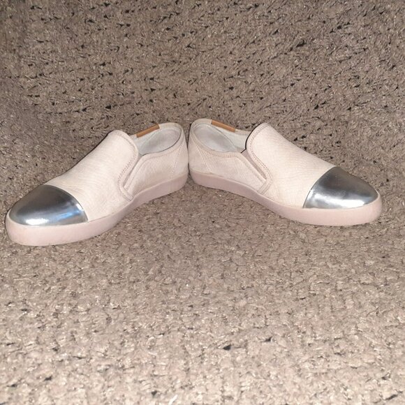 BLACKSTONE-NL47-Slip-On Rose Dust Nubuck/Silver Patent Leather Sneaker-Sz 37-EX - Picture 4 of 8